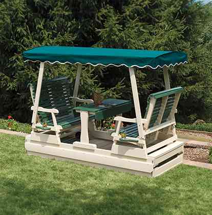 outdoor glider swing